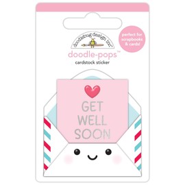 Doodlebug Doodle-Pops 3D Sticker-Get Well Soon