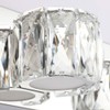 Aipsun 6 Lights 41in Crystal Vanity Lights Over Mirror Long