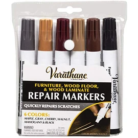 Varathane 347840 Wood Stain Repair Marker Kit, Assorted Warm Tones