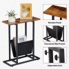 Narrow End Table Living Room Bedside Table Thin Side Table