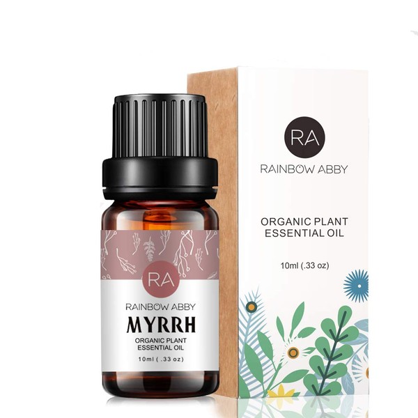 Myrrh Essential Oil 10ml (0.33oz) - 100% Pure Therapeutic Grade for Aromatherapy Diffuser, Massage, Skin Care