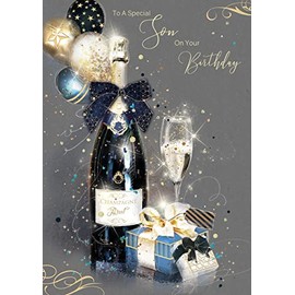 Cherry Orchard Son Birthday Card from the Grayson Range complete with Gold Envelope and Gold Foil Detailing …