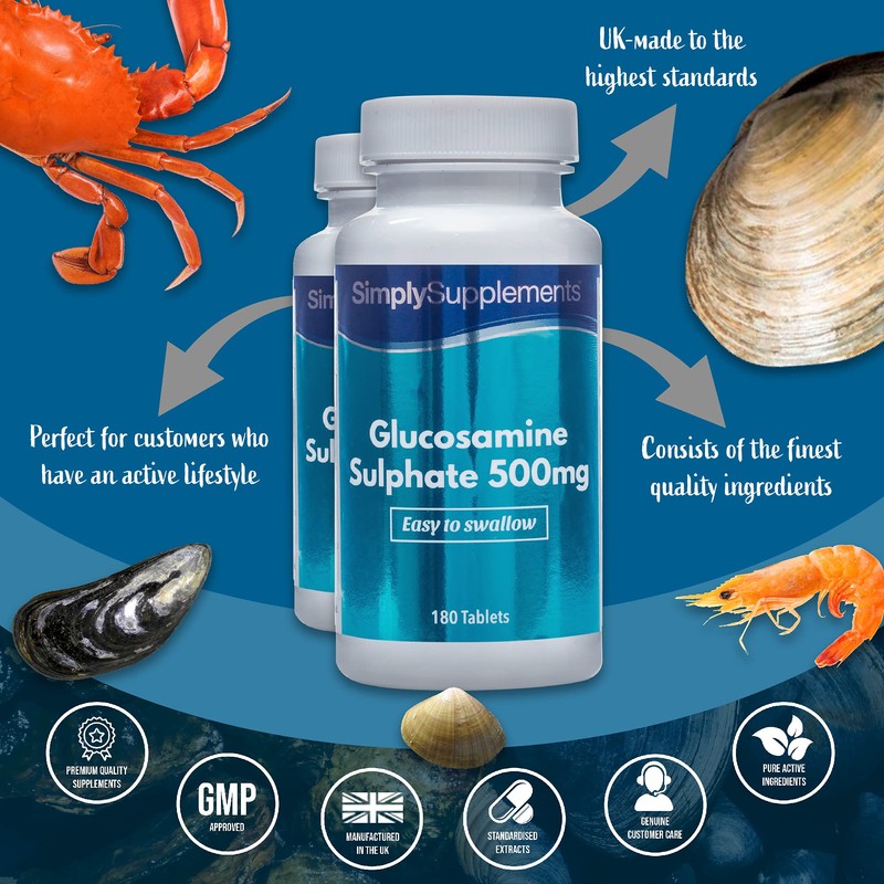 Easy to Swallow Glucosamine 500mg | Active Lifestyle Support |