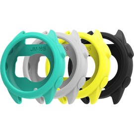 Soft Silicone Cover Compatible with Garmin Forerunner 165 Case Protective Anti-Scratch Watch Bezel Bumper Frame Resistant Shell Smartwatch Accessories (4PACKSB)