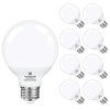 G25 Vanity Light Bulb 2700K Warm White 8 Pack,Hansang LED