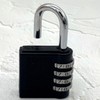 4x7.8cm School 4-Digit Dial Combination Lock Black 2ea