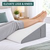 19.7 Inch Foam Wedge Pillow with Removable Washable Cover, Side