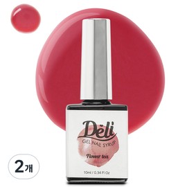 Deli Beauty Syrup Color Gel Nail, SY15 Dried Rose Flower, 10ml, 2 Pieces / 델리뷰티 시럽컬러 젤네일, SY15 말린장미꽃, 10ml, 2개