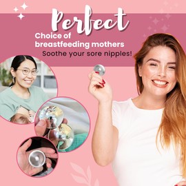 Nestopia Home The Original Silver Nursing Cups - Nipple Shields for Breastfeeding Newborn- Protect and Soothe Nipples - 999 Silver - Regular Size