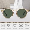 CARFIA Retro Round Polarized Sunglasses for Men UV400 Protection Hand-crafted