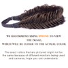 BOBIYA Wide Fishtail Synthetic Hair Braids Headband, Classic Braided Headband,