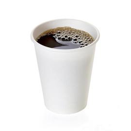 EcoQuality 10 oz White Hot Drink Paper Cups - Disposable Paper Coffee Cups, Recyclable, Compostable , Great for Office, Breakrooms, Restaurants, Coffee Shops, Tea Shops, Latte, Chai (400)