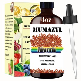 Myrrh Essential Oil, Myrrh Oil 4 Fl Oz 120ML for Diffuser Humidifier Yoga Cleaning DIY Candle Soap Making Myrrh Essential Oils