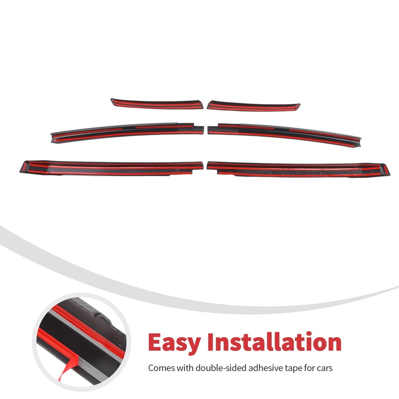 Linskip Grille Inserts Compatible with 2021-2024 Chevy Suburban/Tahoe, Carbon Fiber