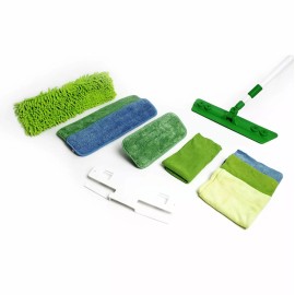 Quick Clean N' Green Deluxe Micro Fiber Kit NIB 11pc