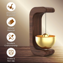 Shopkeepers Bell for Door Opening (2PCS) - Magnetic Door Chime with Loud Jingle, Self-Adhesive Doorbell Chime When Door Opens for Business/Home/Refrigerator, Dopamine Decor Housewarming Gift