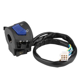 Motorcycle Handlebar Switch, 1 Pair 7/8inch Left & Right Motorcycle Handlebar Headlight Turn Signal Horn Switch High Low Beam Ignition Stop Switch