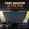 C41083 70cm Retractable Car Windshield Sun Shade – Foldable Reflective