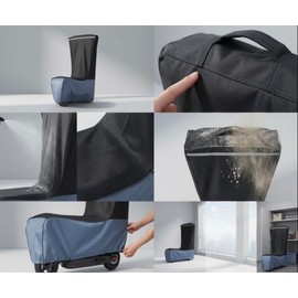 Electric Scooter Cover (300W-3000W) - All Season Universal Fit, Better Fit Design,Heavy Duty Oxford Fabric,Dustproof Windproof Protection, (Black Grey)(54X28X52)