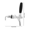 Grifo dispensador de cerveza de acero inoxidable cromado G5/8, grifo