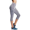 Neleus Women's 3 Pack Tummy Control High Waist Yoga Capri