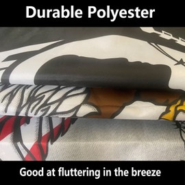 Sirrail Pow Mia Eagle Flag 3x5 Outdoor Double Sided 3 Ply-Made In USA-Pow Flag Durable Polyester Double Stitched Clear Pattern Vivid Colors Comes with 2 Brass Grommets for Indoor Outdoor Office Company Boat