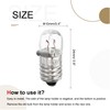 MECCANIXITY E10 Screw Base Miniature Bulbs 12V/3W Warm Yellow Light