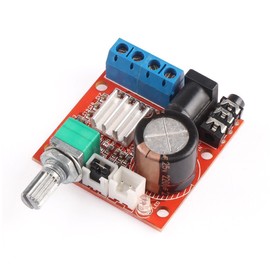 DollaTek Mini HiFi Stereo Audio Amplifier Amplifier Portable AMP 10W + 10W 2 Channel Class-D DC 12V Digital Booster Amplifier Board Module
