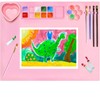Silicone Painting Mat,20"X16"Large Silicone Art mat, Art Mat with Cup,