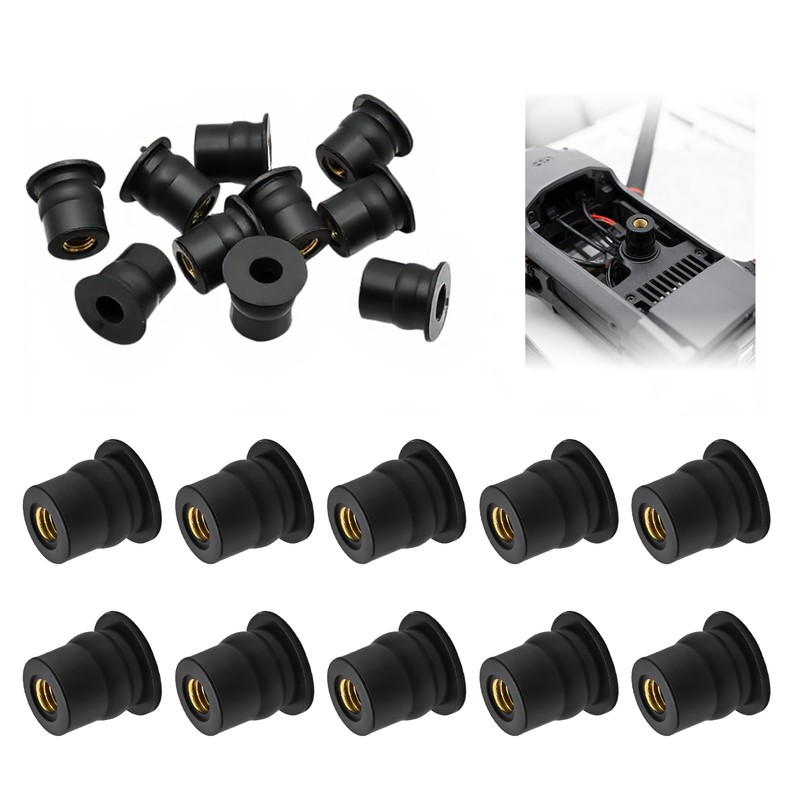 10 x Motorcycle Mounting Windshield M6, Motorcycle Windscreen Screws Rubber