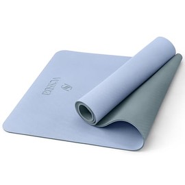 Alfombrilla de yoga de alta calidad, con agarre de poliuretano antideslizante activado por el sudor, base de goma natural I, 4 mm, para yoga, pilates 
