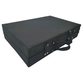 INTBUYING 32 Pairs Portable Sunglasses Display Case 19.1x4.33x12.6 inch Eyeglasses Collect Box with Portable Handle for Eyewear, Watch, Jewelry Exhibition Display and Storage