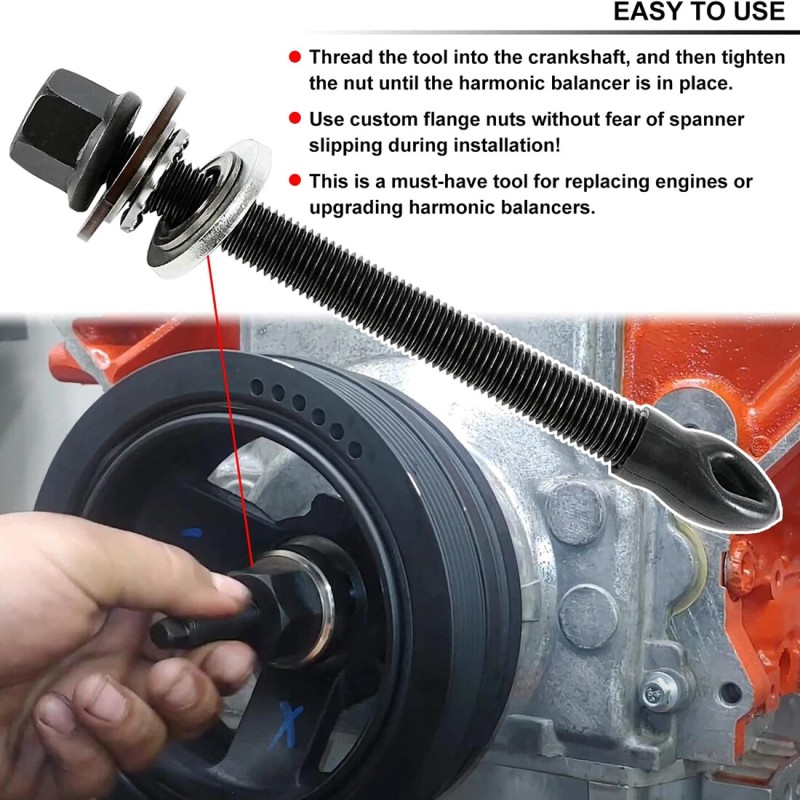 For GM LS LT Harmonic Balancer Installation Tool For Chevy