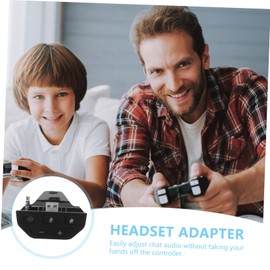 TEHAUX 1pc Headphone Adapter for One Controller Stereo Sound Synchronization Dedicated Audio Chip for Lossless Quality Compatible with All One Game Controllers Easy Chat Random Color