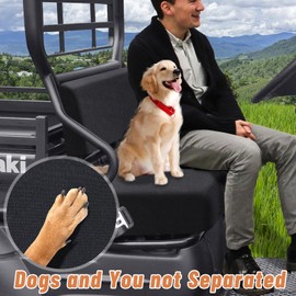 MDPROMCP UTV Mule Seat Covers for Mule 600 610 Heavy-Duty Waterproof Mule Seat Cover, Adjustable Elastic Hem Premium Mule Bench Seat Cover Accessory Part