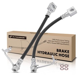 A-Premium Rear Driver and Passenger Brake Hydraulic Hose Compatible with Select Dodge Models - Ram 2500/3500 Pickup 2001-2002 - Replace# 52009990AD(Pack of 2)