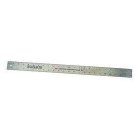 WOODRIVER Stainless Steel Center Finding Rule 24"