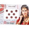 Goddess Round Red Bindi Tattoo Stickers Adhesive Body Jewelry Studded