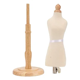 Female Dress Form, Professional Pinnable Mannequin Body Torso, Fashion Designers Beech Wood Sewing Dress Form with Wooden Tripod Base Stand for Clothing Dress Display