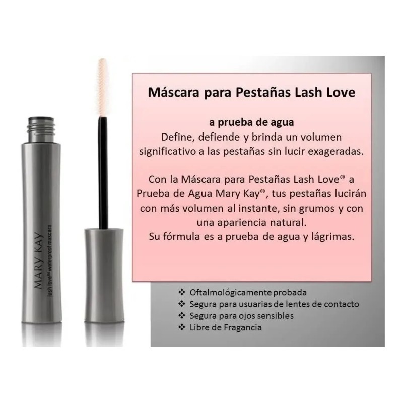 Máscara de pestañas Mary Kay Lash Love waterproof 8ml 8g