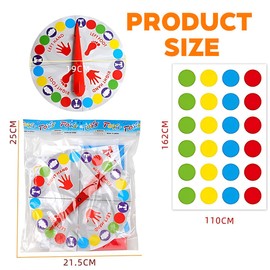 Twisting Games, Twister Game for Children and Adults, Party Games for Children from 6 Years, Party Games, Team Game, Funny Games with Play Mat for Family Interaction