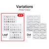 NAS-117 Nail Stickers Set of 2 [Leaf] Gold Silver Art