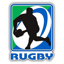 JJH Inc Magnet Rugby Sport Art Flexible Vinyl Magnet Waterproof Car Magnetic Bumper Sticker 5"