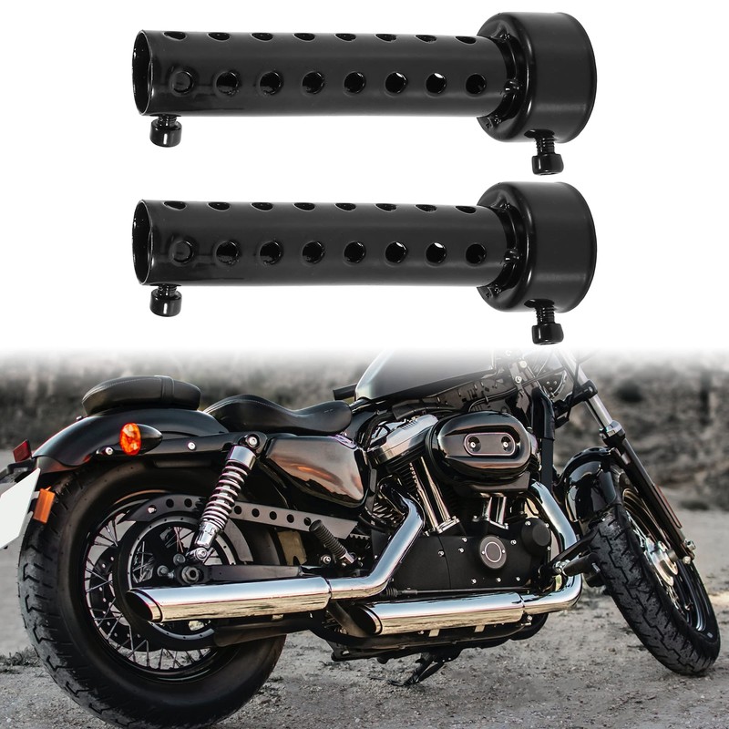 Motoforti 2 pieces 42 mm motorcycle exhaust silencer exhaust pipe