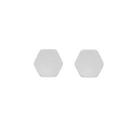 Karen Millen Mosaic Stud Earrings for Women (Silver)