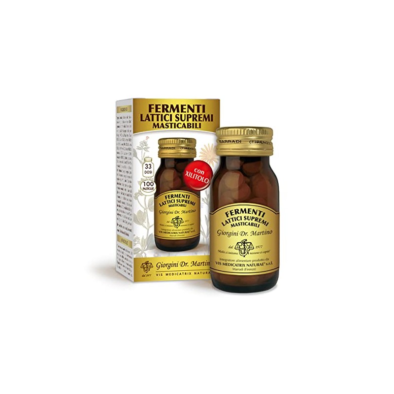 Dr Giorgini FERMENTI LATTICI SUPREMI masticabili - 50 g (33,3