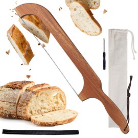QikFas Sourdough Bread Knife, Bread Knife for Homemade Bread with Reliable Sourdough Crafting, Ergonomic Handler, Premium Sharpness Blade (Blade 0.6mm 10.8'')