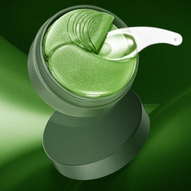 Aloe Vera Eye Pads, Collagen Eye Pads, Moisturising Aloe Vera Eye Pads, Anti-Ageing Eye Pads with Aloe Vera, Fights Dark Circles, Eye Bags, Wrinkles, Dark Circles and Puffiness - Pack of 60