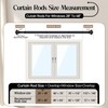Heavy Duty Curtain Rods for Windows 28 to 48 Inches,