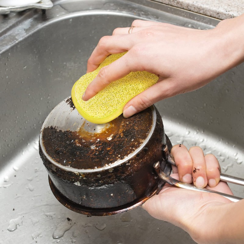 Paquete de 6 esponjas multiusos para cocina, 6 colores, esponja